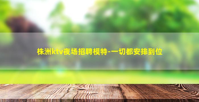 株洲ktv夜场招聘模特-一切都安排到位